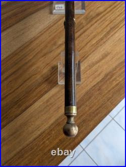 Rare et fin thermomètre XIXe siècle avec superbes garnitures dorées