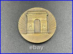 Rare medaille bronze empereur Napoléon Bonaparte Arc de Triomphe Paris