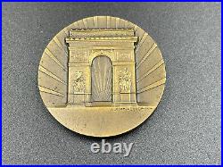 Rare medaille bronze empereur Napoléon Bonaparte Arc de Triomphe Paris