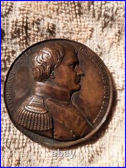 Rare médaille napoléon 1er dernières volontés mes cendres reposent a paris 1838