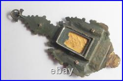 Reliquaire bronze néo-gothique XIXe siècle (73150)