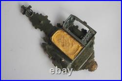 Reliquaire bronze néo-gothique XIXe siècle (73150)