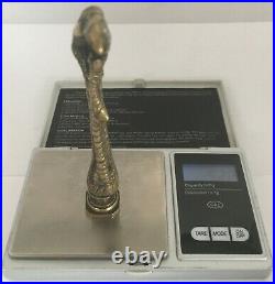 Remarquable Sceau En Bronze Patine Doree Patte De Coq/ Fin XIX Siecle