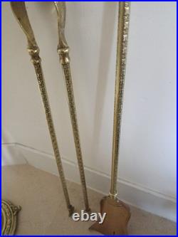 SERVITEUR DE CHEMINÉE EN BRONZE XIX éme siécle