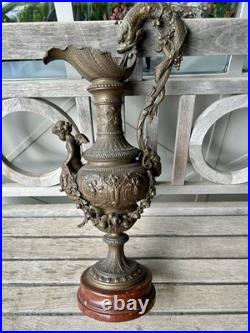 SPECTACULAIRE VASE AIGUIÈRE STYLE RENAISSANCE ET BAROQUE XIXe Siècle Éclectisme