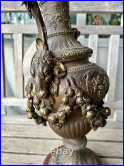 SPECTACULAIRE VASE AIGUIÈRE STYLE RENAISSANCE ET BAROQUE XIXe Siècle Éclectisme