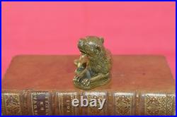 STATUETTE bronze STYLE RENAISSANCE lionne allaitante XIXe 19e siècle 19th