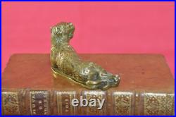 STATUETTE bronze STYLE RENAISSANCE lionne allaitante XIXe 19e siècle 19th