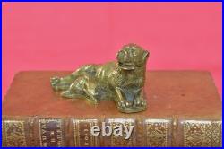 STATUETTE bronze STYLE RENAISSANCE lionne allaitante XIXe 19e siècle 19th