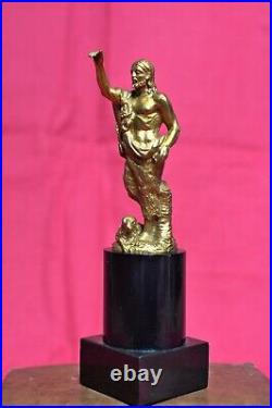 STATUETTE de Saint Jean Baptiste BRONZE doré XIXe 19e siècle 19th century gilded