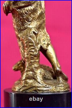 STATUETTE de Saint Jean Baptiste BRONZE doré XIXe 19e siècle 19th century gilded