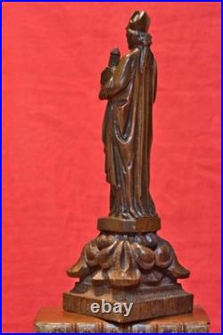 STATUETTE en BRONZE style médiéval SAINT ÉVÊQUE XIXe 19e siècle 19th sculpture