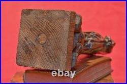 STATUETTE en BRONZE style médiéval SAINT ÉVÊQUE XIXe 19e siècle 19th sculpture