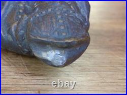 STATUETTE en BRONZE style médiéval SAINT ÉVÊQUE XIXe 19e siècle 26 cm dévotion