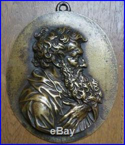 Saint Paul Plaquette en bronze XIXe / XVIIe siècle Baroque Haute époque 17th