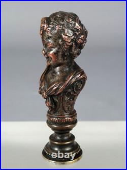 Sceau ancien en bronze buste chérubin non chiffré XIXe siècle C162 Sceau ancien en bronze buste chérubin non chiffré XIXe siècle C162
