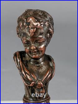 Sceau ancien en bronze buste chérubin non chiffré XIXe siècle C162 Sceau ancien en bronze buste chérubin non chiffré XIXe siècle C162