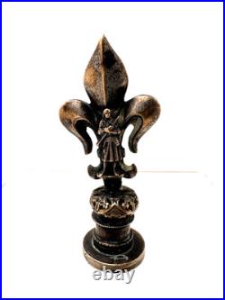 Sceau cachet fleur de Lys Jeanne d'arc époque XIXe siècle