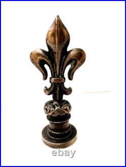 Sceau cachet fleur de Lys Jeanne d'arc époque XIXe siècle