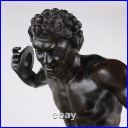 Sculpture Ancienne avec Sujét Mythologique en Bronze XIXe Siècle