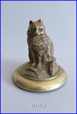 Sculpture Art nouveau Chat bronze doré fin XIXe début XXe siècle Dlg A. Barye Sculpture Art nouveau Chat bronze doré fin XIXe début XXe siècle Dlg A. Barye