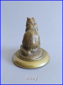 Sculpture Art nouveau Chat bronze doré fin XIXe début XXe siècle Dlg A. Barye Sculpture Art nouveau Chat bronze doré fin XIXe début XXe siècle Dlg A. Barye