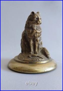 Sculpture Art nouveau Chat bronze doré fin XIXe début XXe siècle Dlg A. Barye Sculpture Art nouveau Chat bronze doré fin XIXe début XXe siècle Dlg A. Barye