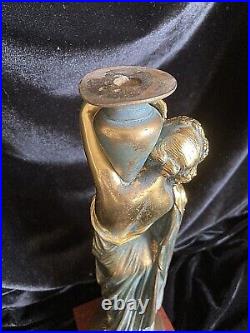 Sculpture Bronze Porteuse D'eau Signee Pradier / Susse Freres Milieux XIX Siecle