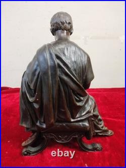 Sculpture De Cicéron, Philosophe Romain. Bronze. France. Xixe-xxe Siècles