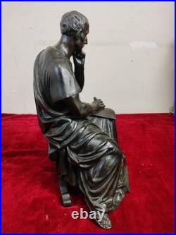 Sculpture De Cicéron, Philosophe Romain. Bronze. France. Xixe-xxe Siècles