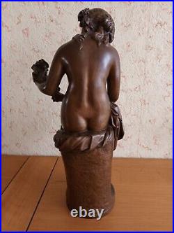 Sculpture En Bronze A Patine Mordoree Fin XIX Eme Siecle Tres Bon Etat