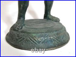 Sculpture En Bronze Silenus Bacchus Bronze Avec Serpent Italie XIXe Siècle TA-7