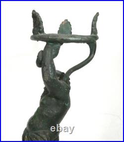 Sculpture En Bronze Silenus Bacchus Bronze Avec Serpent Italie XIXe Siècle TA-7