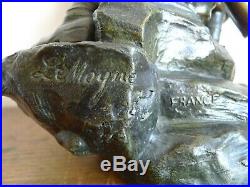 Sculpture Regule Patine Bronze Signee Clairon Par Lemoyne XIX XX Siecle