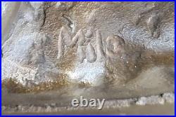 Sculpture Statue Bronze Artisanale Peintre Soldat Russe XIXe Siècle Avec Fusil