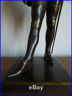 Sculpture Statue Mephistopheles Bronze Signe Paul Duboy XIX Siecle