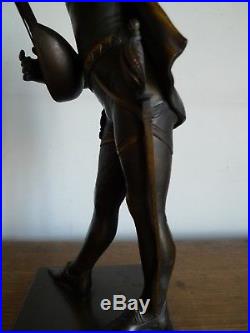 Sculpture Statue Mephistopheles Bronze Signe Paul Duboy XIX Siecle