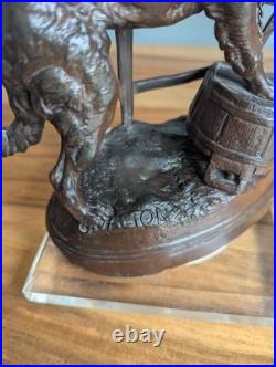 Sculpture XIXe siècle d'un chien Mastiff Charles Valton