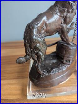 Sculpture XIXe siècle d'un chien Mastiff Charles Valton