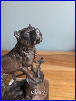 Sculpture XIXe siècle d'un chien Mastiff Charles Valton