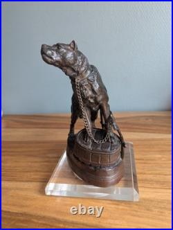 Sculpture XIXe siècle d'un chien Mastiff Charles Valton