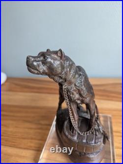 Sculpture XIXe siècle d'un chien Mastiff Charles Valton