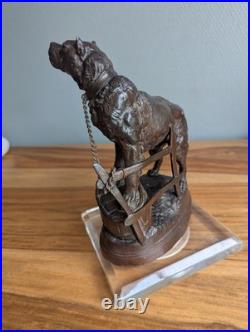 Sculpture XIXe siècle d'un chien Mastiff Charles Valton