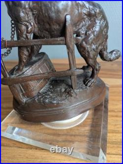 Sculpture XIXe siècle d'un chien Mastiff Charles Valton