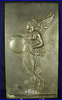 Sculpture bas-relief Déesse de la victoire Nikè Nikh Goddess of victory 1kg 27cm