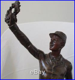 Sculpture bronze de Jean-Didier DEBUT, XIX siècle, le soldat victorieux