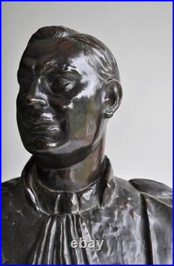 Sculpture en bronze avec cachet de fondeur, XIX éme siècle Homme De Loi