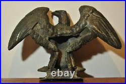 Sculpture statue bronze ancienne 19 siècle XIX aigle impérial Empire Tuilerie
