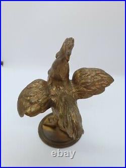 Sculpture, statue coq en Bronze, XIXe Siecle Sujet Animalier