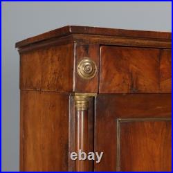 Secrétaire Ancien Empire Noyer Bronze Italie du XIXe Siècle Original